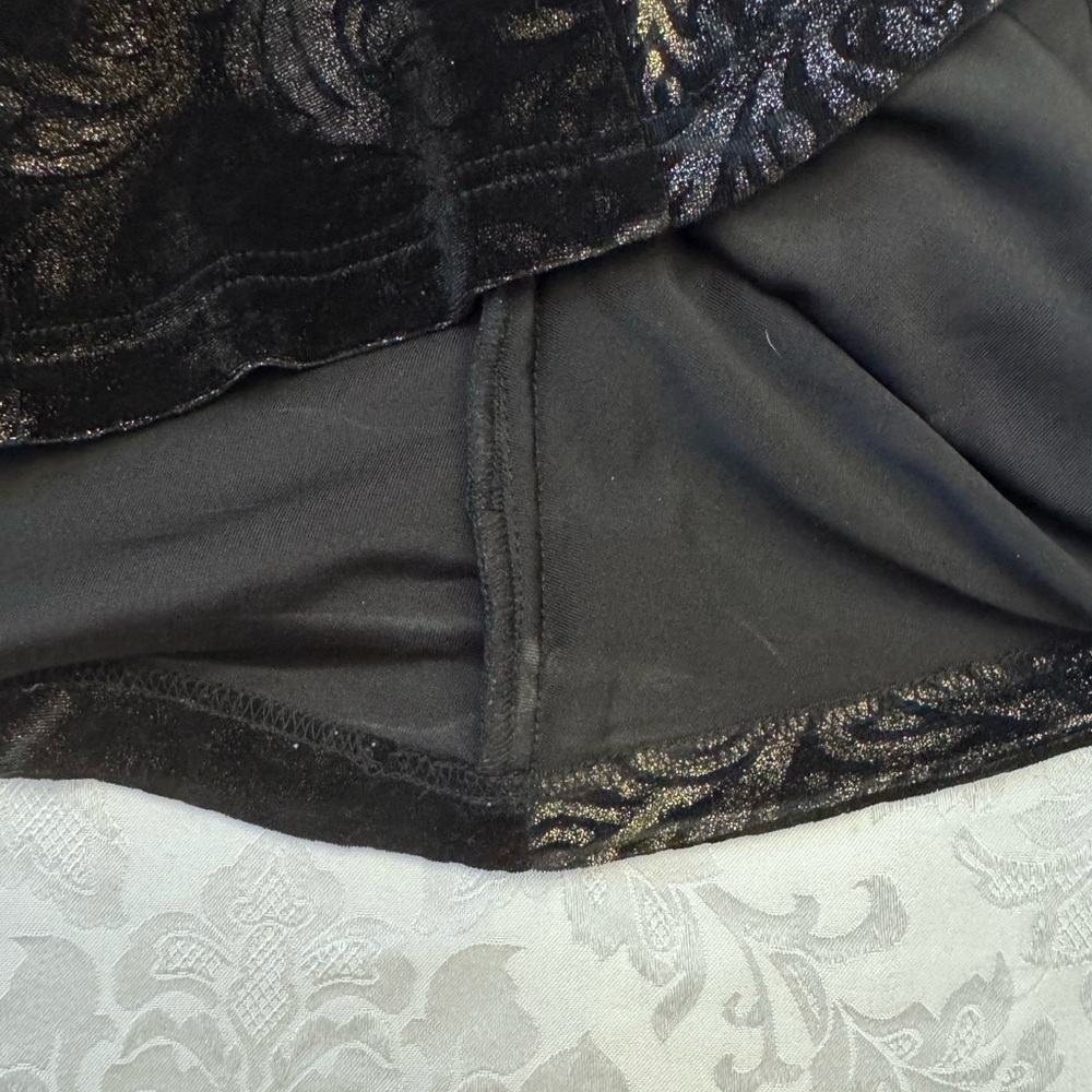 Jackie Jon New York L Velour Whimsigoth Witchy Romantic Glam Top Dark‎ Cottage - Picture 4 of 12